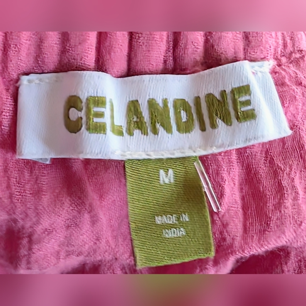 Anthropologie Celandine Pink Embellished Halter Sundress Raspberry Medium NWT - Picture 3 of 5